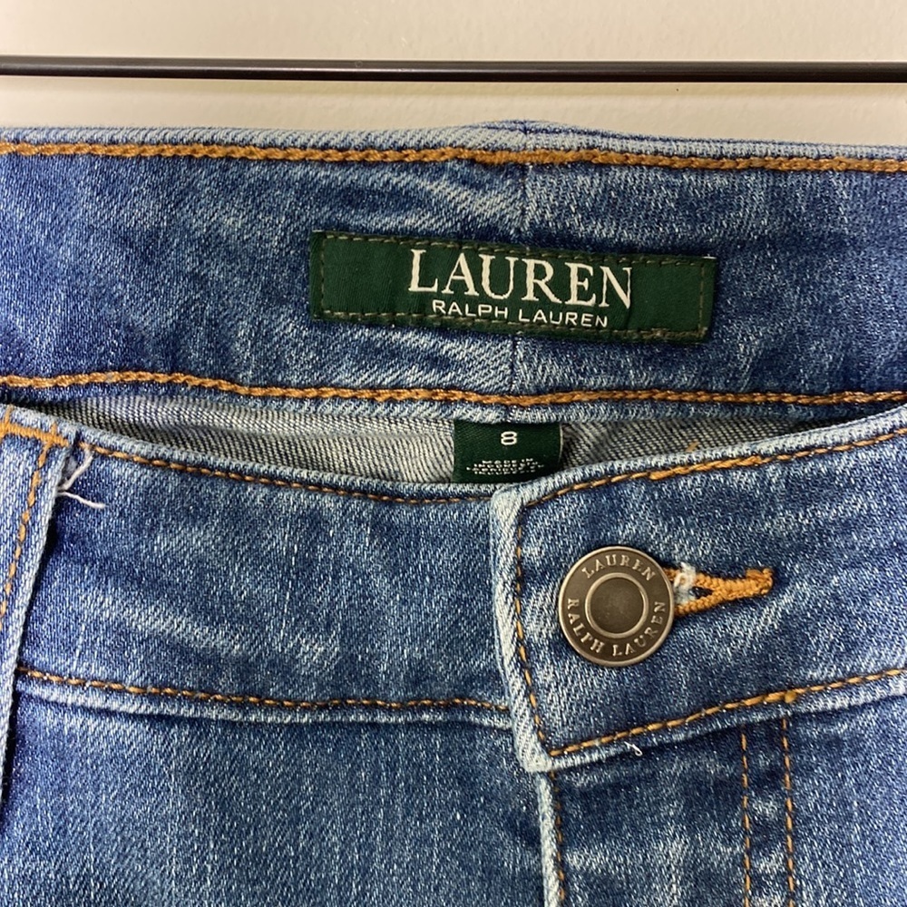 Lauren Ralph Lauren Premier Straight Stretch Denim Jeans Size 8 - Picture 3 of 11
